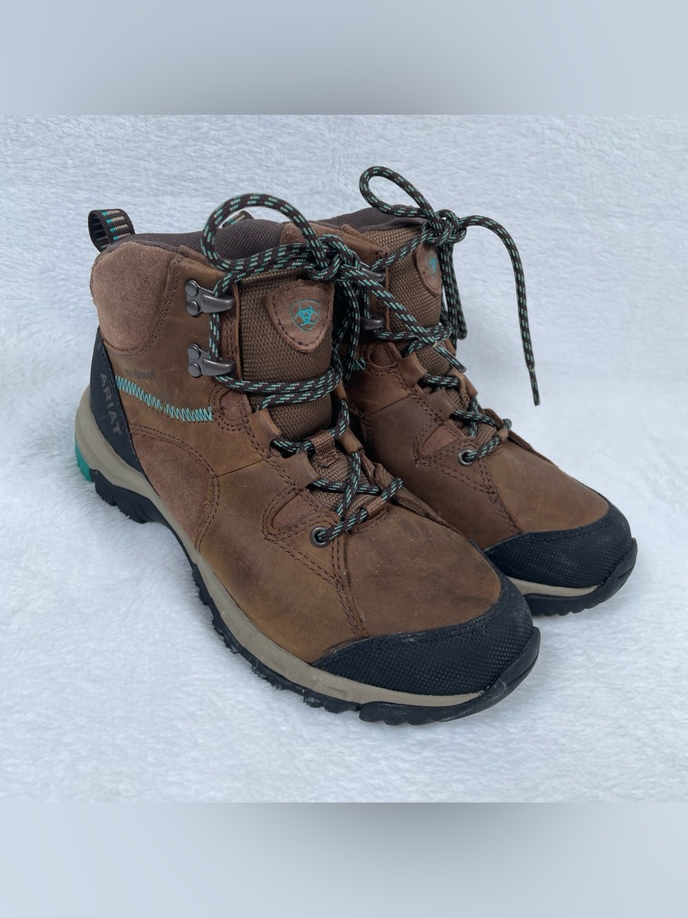 Ariat Skyline Mid Hiking Boots Womens 8.5 B Leather Waterproof Gorpcore Brown